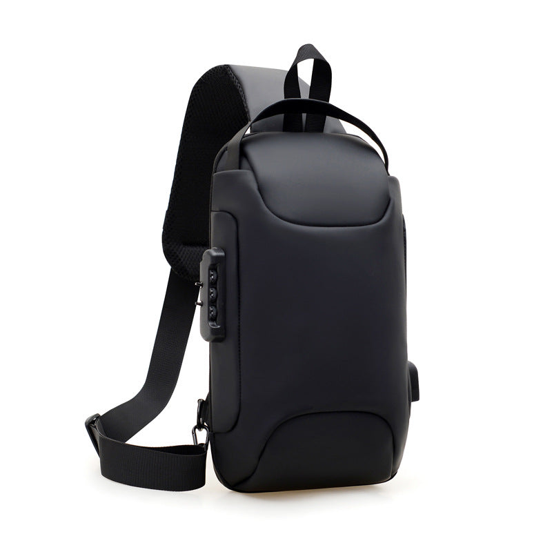 Password Lock Men's Chest Bag