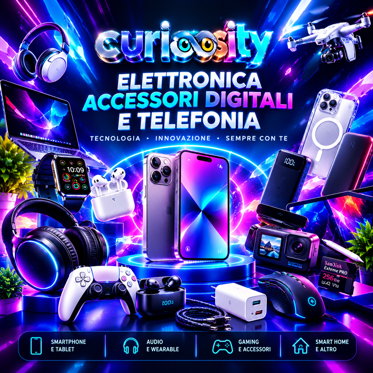 COLLEZIONE ELETTRONICA E ACCESSORI DIGITALI