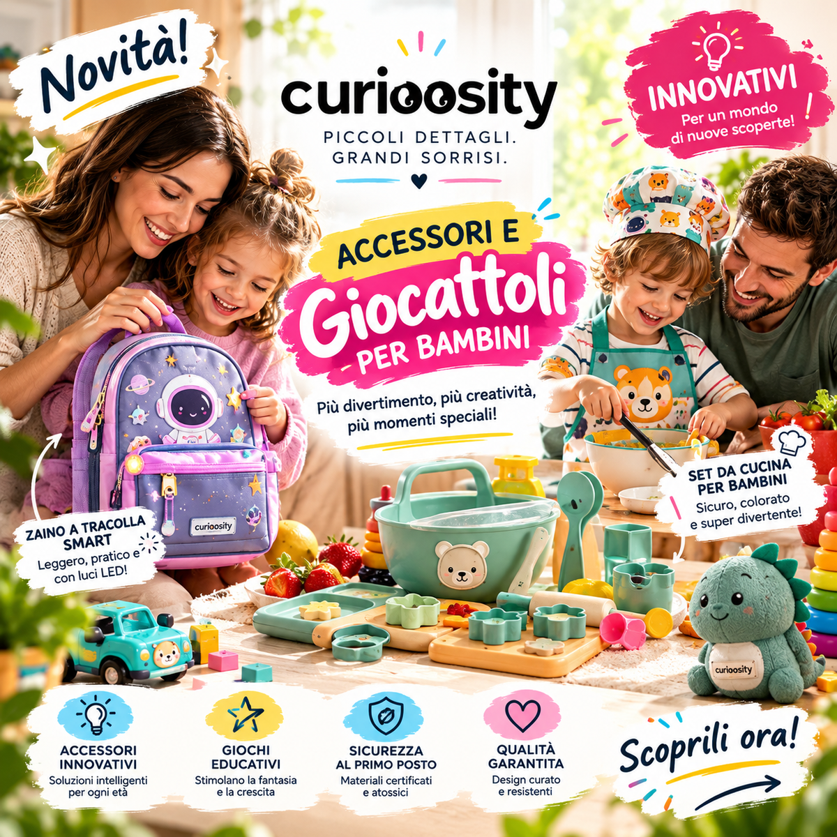 COLLEZIONE GIOCATTOLI E ACCESSORI PER BAMBINO
