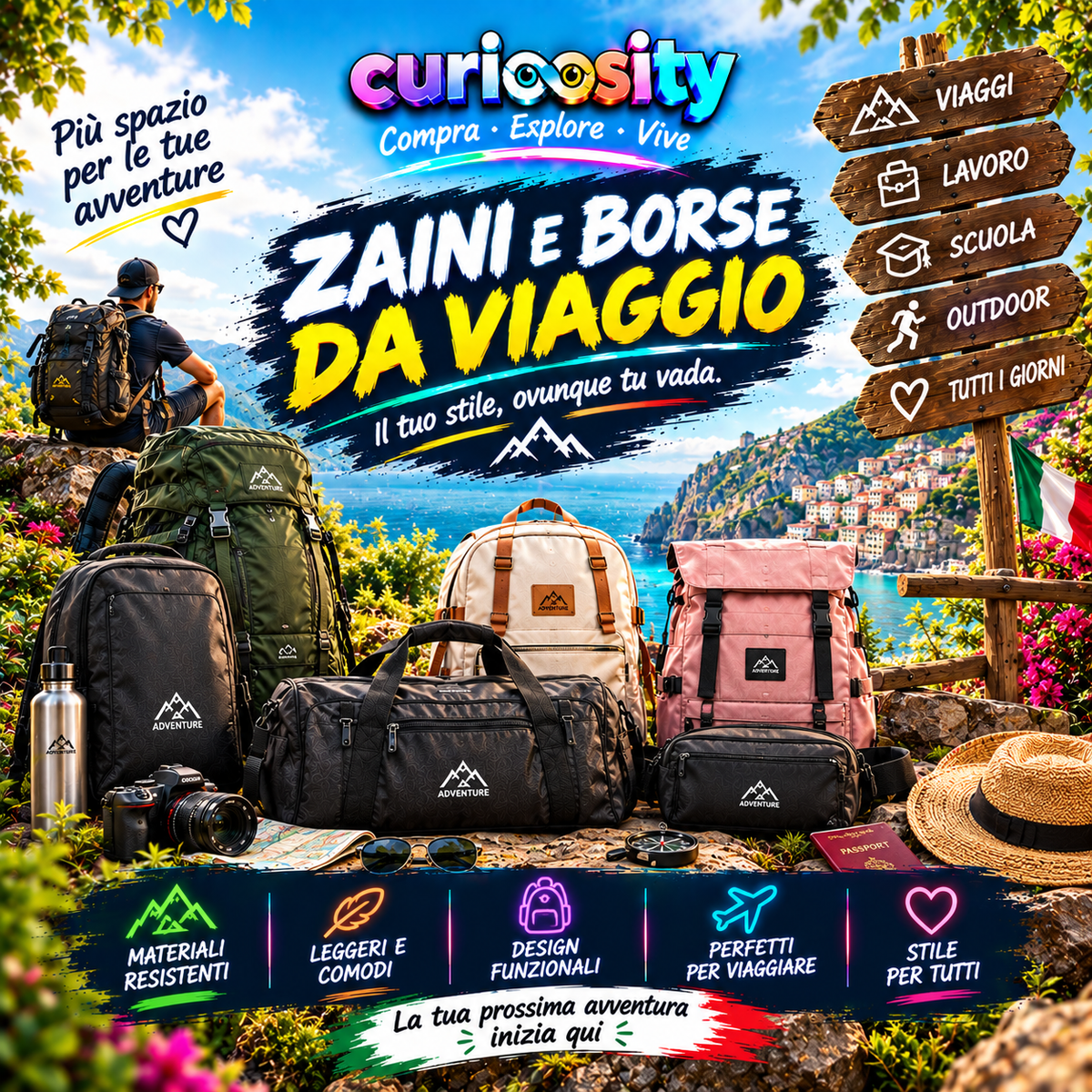 COLLEZIONI BORSE E ZAINI