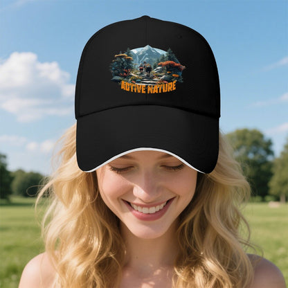 Baseball Cap for Men Women Curved Visor Sandwich