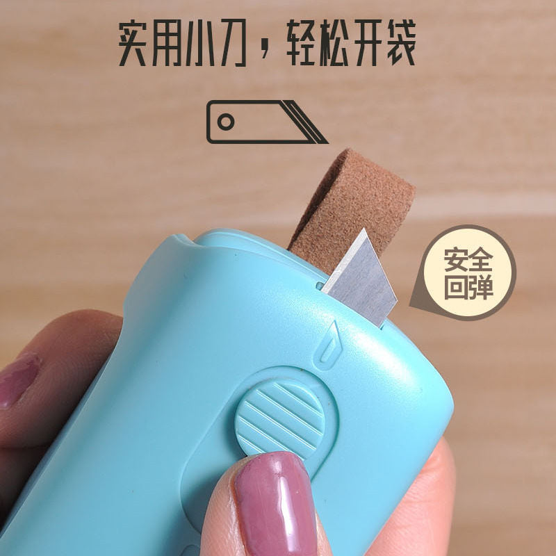 Lexuan Portable Household Quick-sealing Sealing Machine Small Express Food Packaging Bag Mini Hand Pressure Sliding Lid Sealer