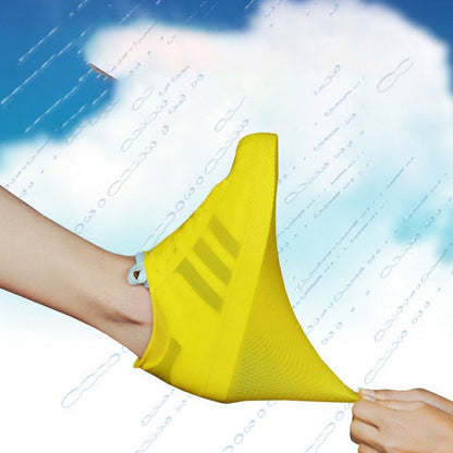 Latex Waterproof Shoe Cover Silicone Shoe Cover Sediment Resistant Rain Shoe Cover Travel Rainy Outdoor Water Shoe Cover Foot Cover