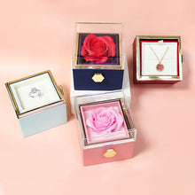 Carica l&#39;immagine nel visualizzatore di Gallery, Rotating Soap Flower Rose Gift Box Creative Rotating Rose Jewelry Packaging Box Valentine&#39;s Day Gift For Women
