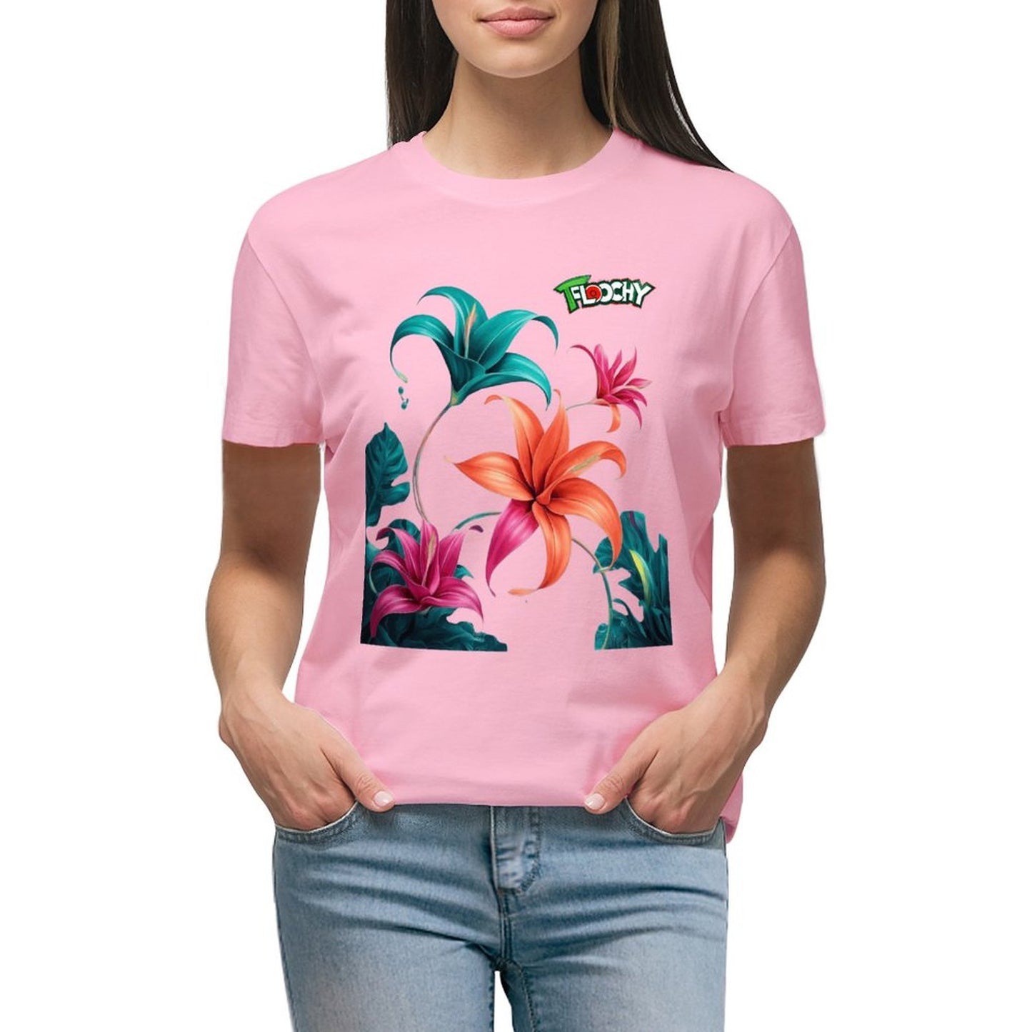DTG 150gsm T-Shirts for Women-Printed Tees (High Definition & Front Printing)
