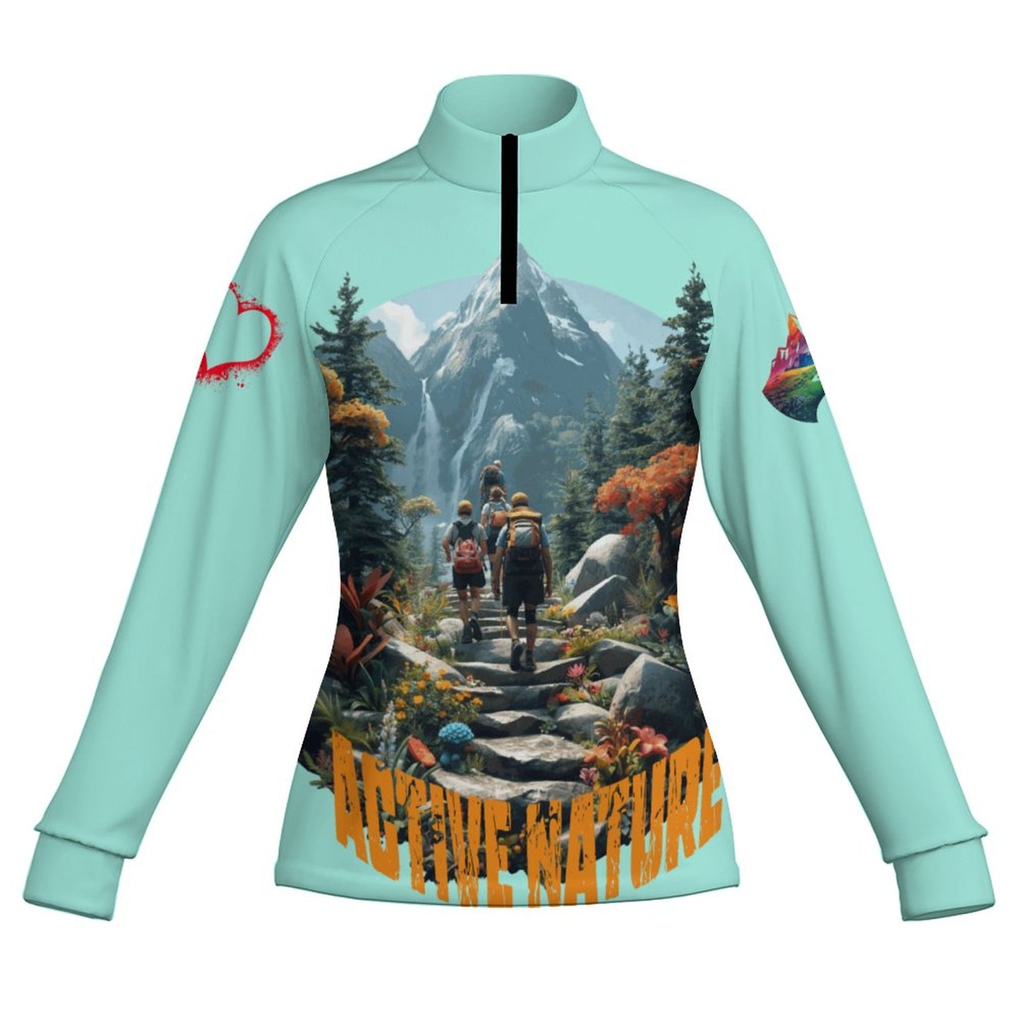 180gsm Women's Cool Touch Fitted Quick Dry Top(All-Over Printing)