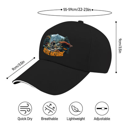 Baseball Cap for Men Women Curved Visor Sandwich