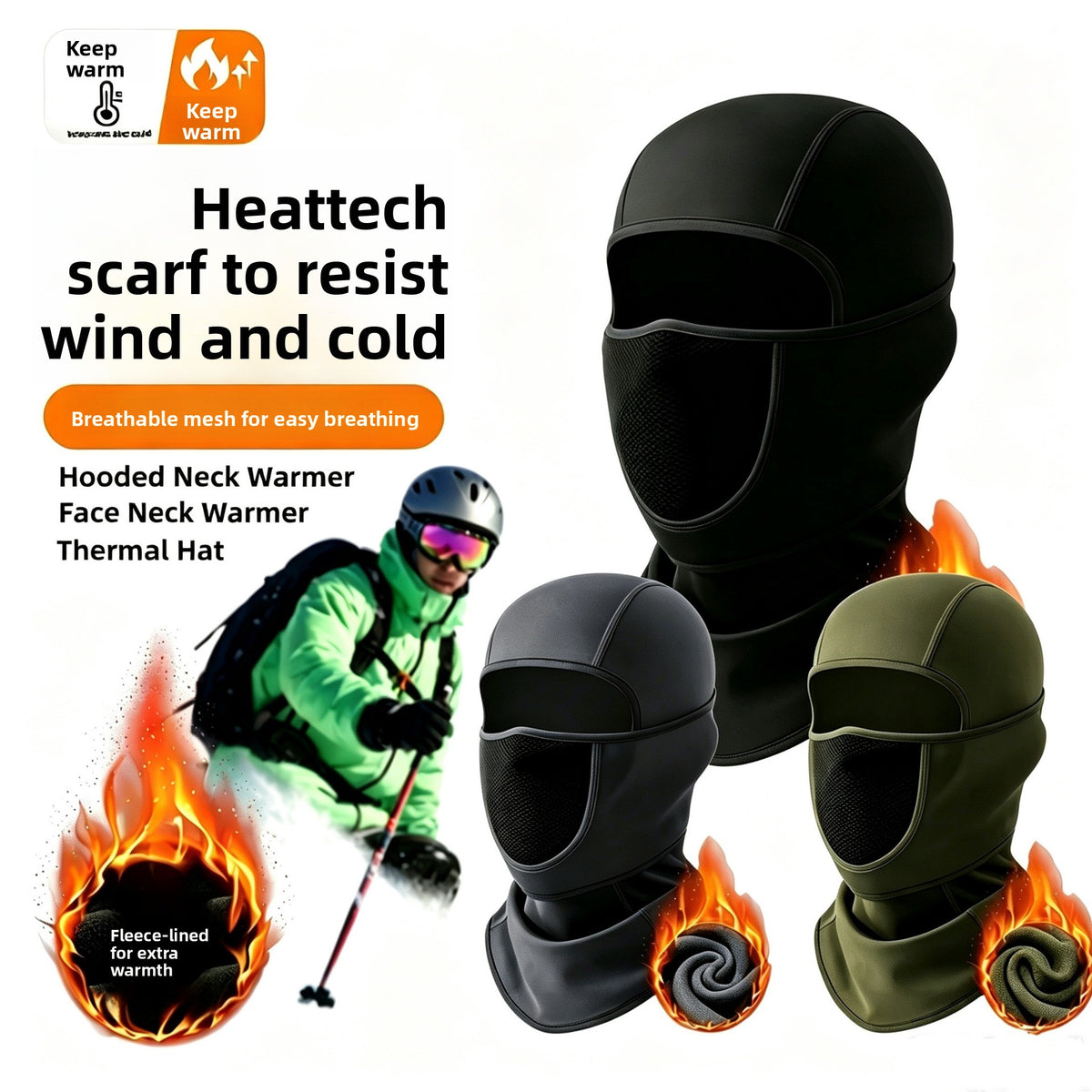 Fleece Lined Balaclava Face Mask