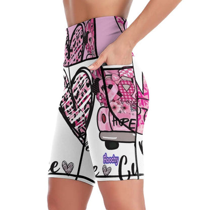 250gsm Knee-Length Yoga Shorts YJ008 (All-over Printing)