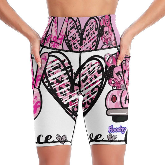 250gsm Knee-Length Yoga Shorts YJ008 (All-over Printing)