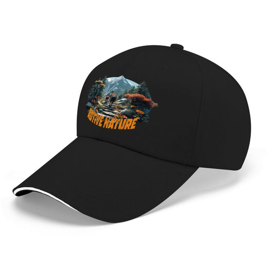 Baseball Cap for Men Women Curved Visor Sandwich