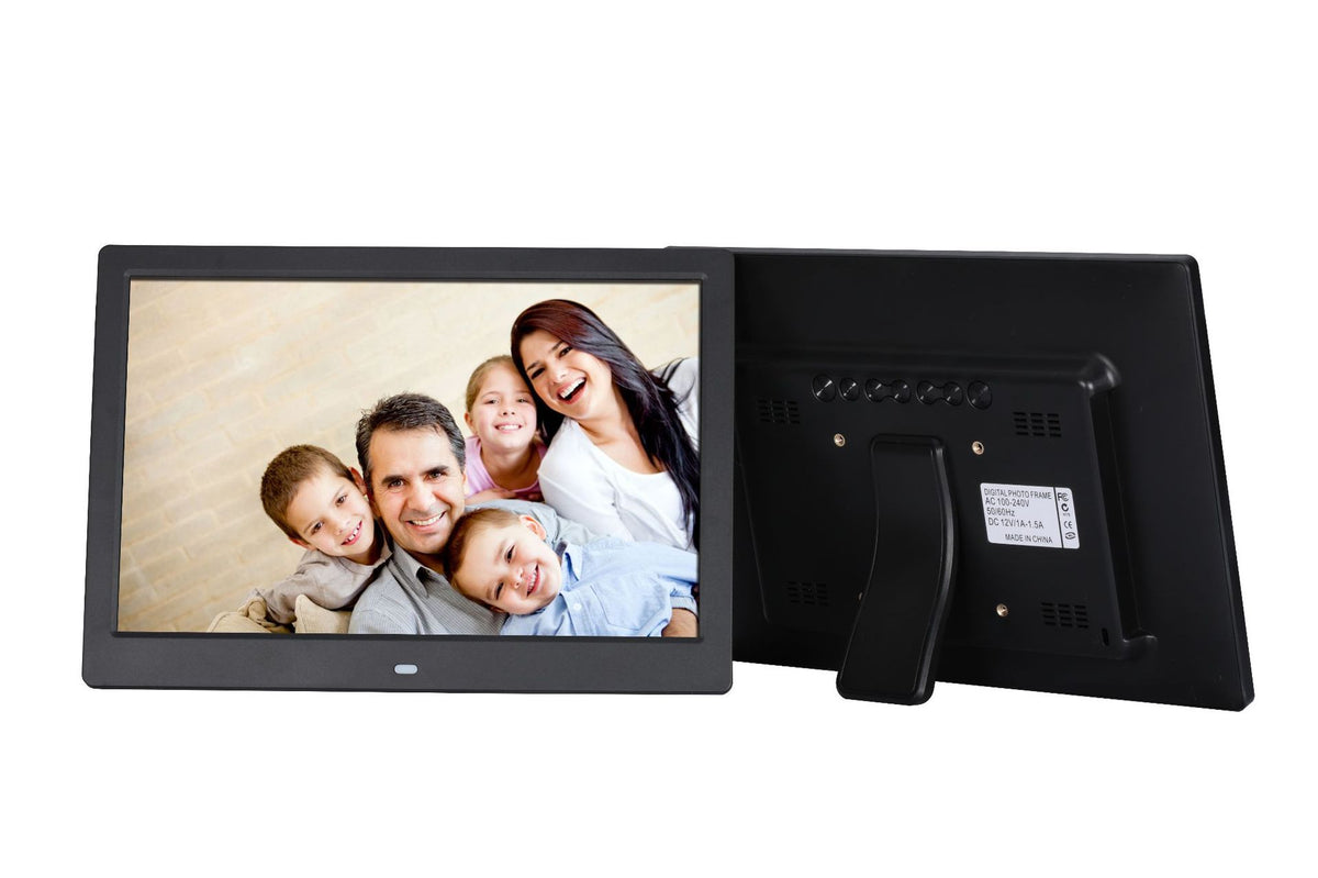 12-inch Electronic Album Digital Photo Frame Insert U Disk SD Card Loop Playback Picture Video Calendar Alarm Clock