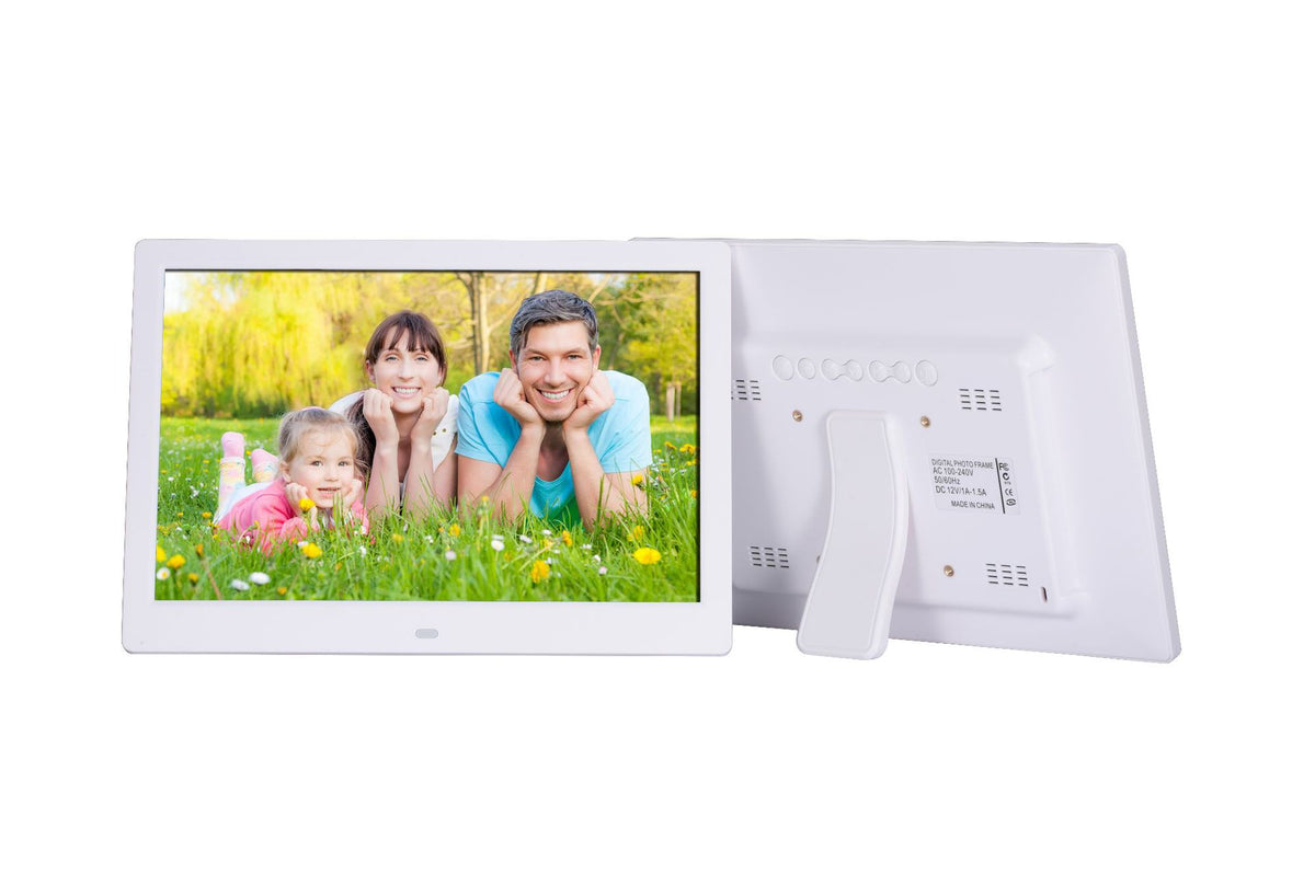 12-inch Electronic Album Digital Photo Frame Insert U Disk SD Card Loop Playback Picture Video Calendar Alarm Clock