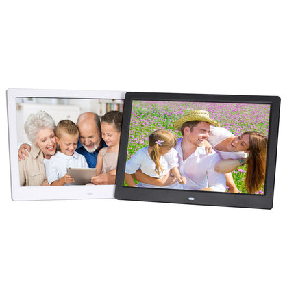 12-inch Electronic Album Digital Photo Frame Insert U Disk SD Card Loop Playback Picture Video Calendar Alarm Clock