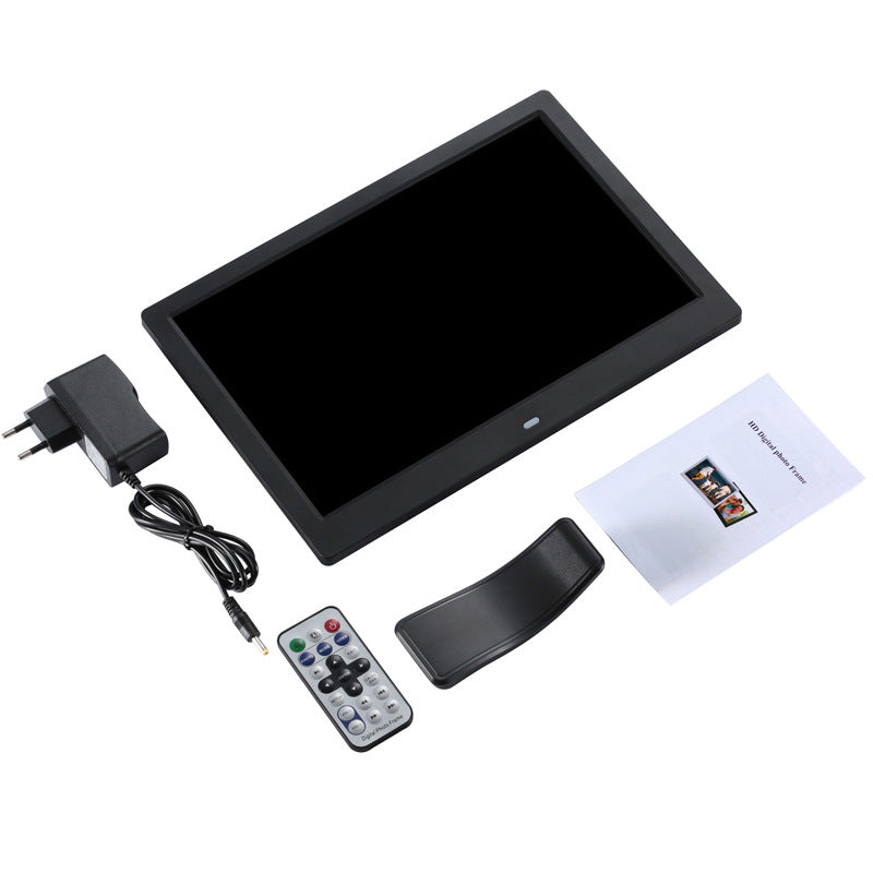 12-inch Electronic Album Digital Photo Frame Insert U Disk SD Card Loop Playback Picture Video Calendar Alarm Clock