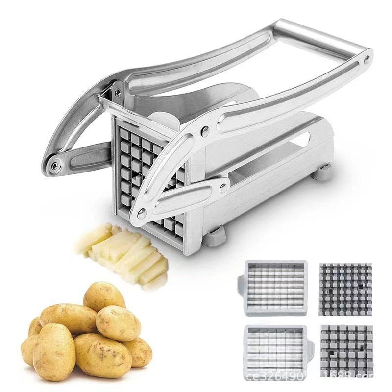 Multifunctional Stainless Steel Cucumber Slicer, Household Kitchen Vegetable Cutter, French Fry Machine, Potato Slicer