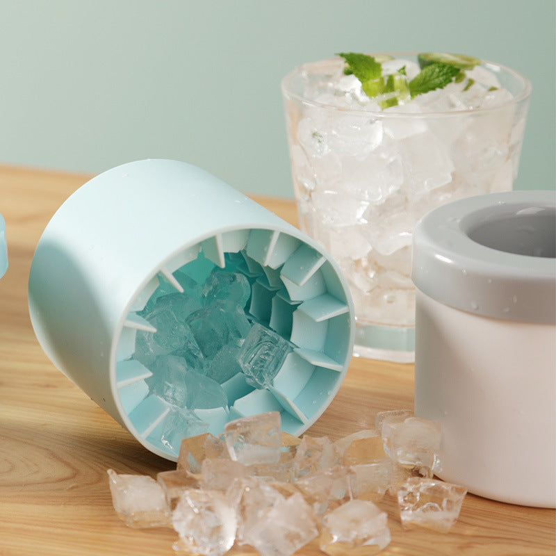 Cylinder Ice Tray Silicone Frozen Ice Cube Mold Ice Grain Ice Cup Ice Storage Ice Storage Box Household Ice Bucket Ice Box Maker