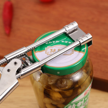 New Stainless Steel Bottle Opener Adjustable Can Opener Multifunctional Kitchen Gadgets Lazy People Labor-saving Can Open