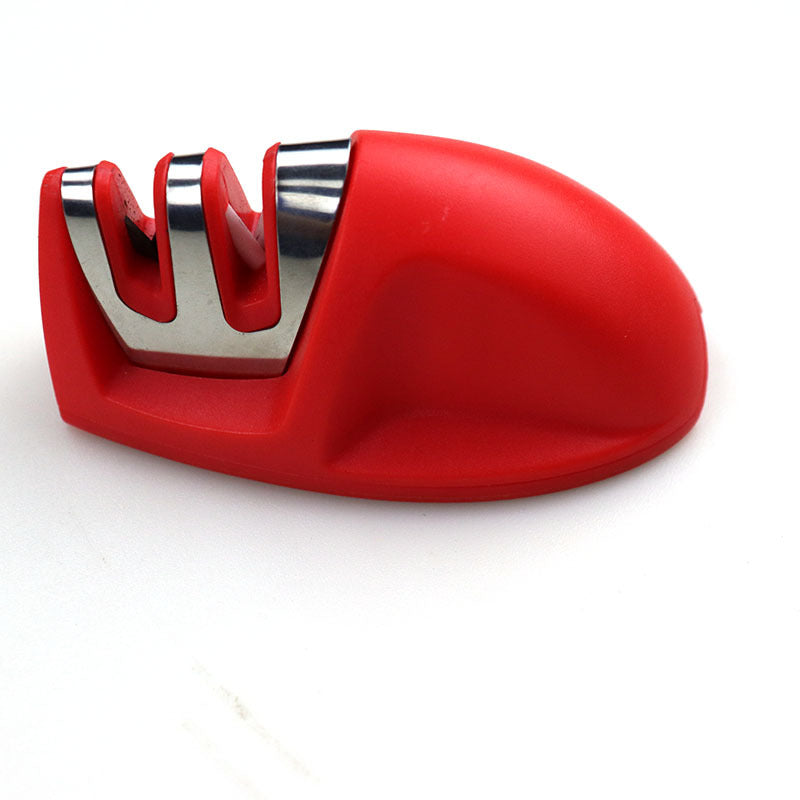 Mini Mouse Sharpener Household Portable Two-Segment Ceramic Tungsten Steel Quick Sharpener Knife Sharpener