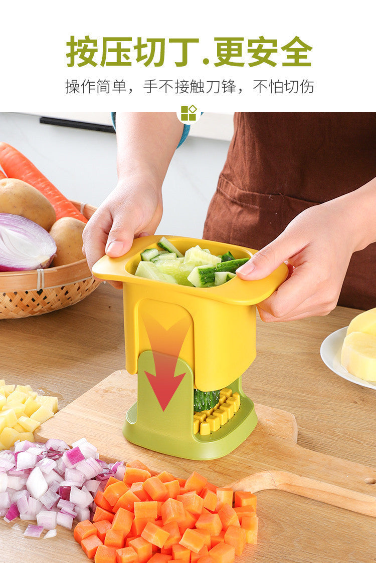 New Push-type Dicing Device Household Daily Vegetable Cutter Kitchen Artifact Wholesale Multi-functional Vegetable Cutter