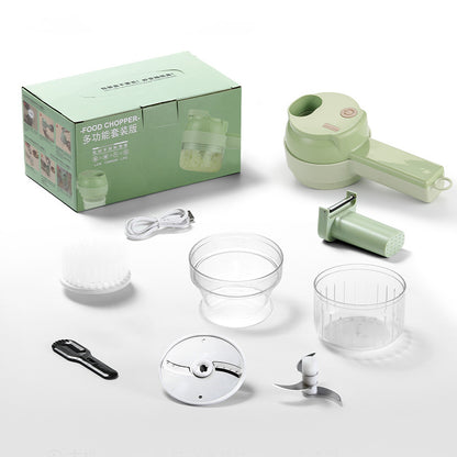 Gatling Vegetable Cutter Multi-functional Household Cordless Electric Handheld Garlic Mince Diced Minced Meat Cooking Machine Kitchen Artifact