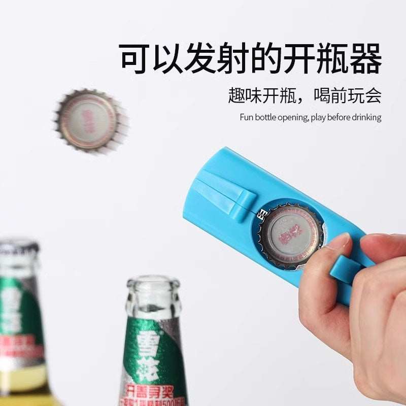 Creative Ejection Bottle Opener Shake Tone Internet Red Beer Ejection Bottle Opener Fun Personality Launcher Bottle Opener