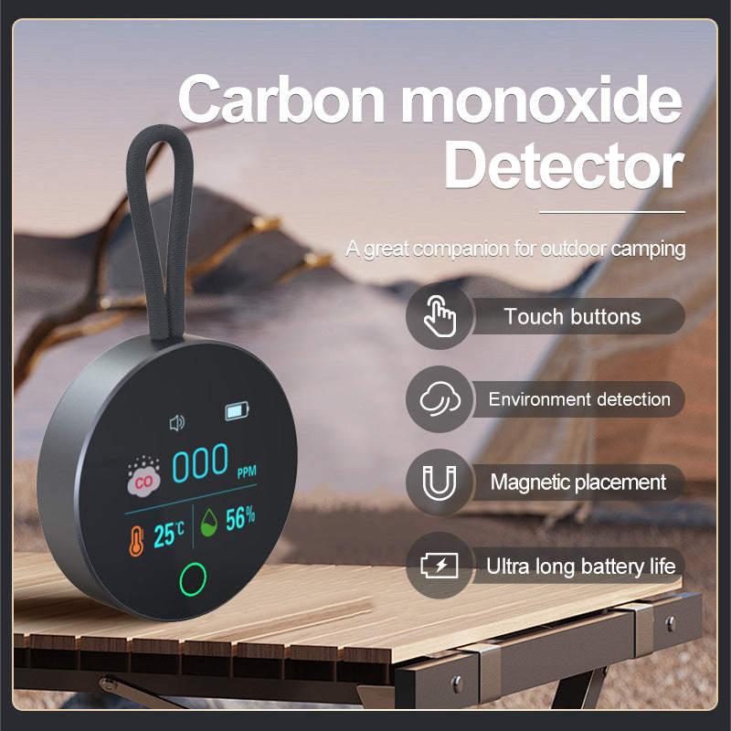 Carbon Monoxide Detector RV Camper Car CO Detector Home Travel Air Quality Detector