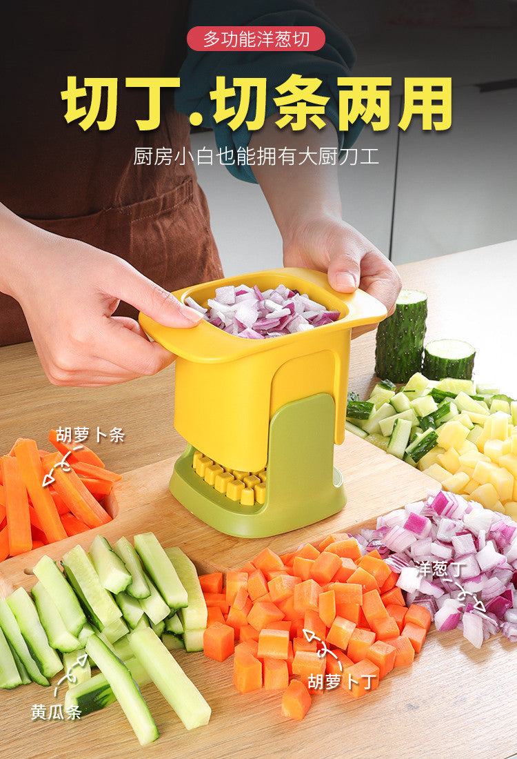 New Push-type Dicing Device Household Daily Vegetable Cutter Kitchen Artifact Wholesale Multi-functional Vegetable Cutter