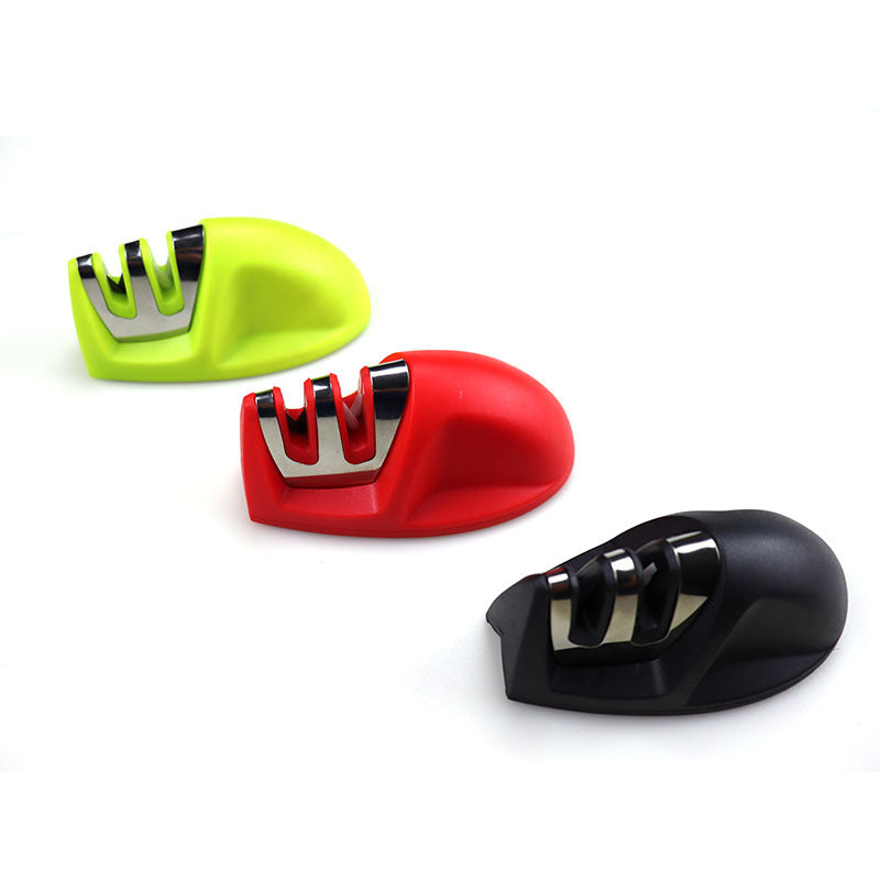 Mini Mouse Sharpener Household Portable Two-Segment Ceramic Tungsten Steel Quick Sharpener Knife Sharpener