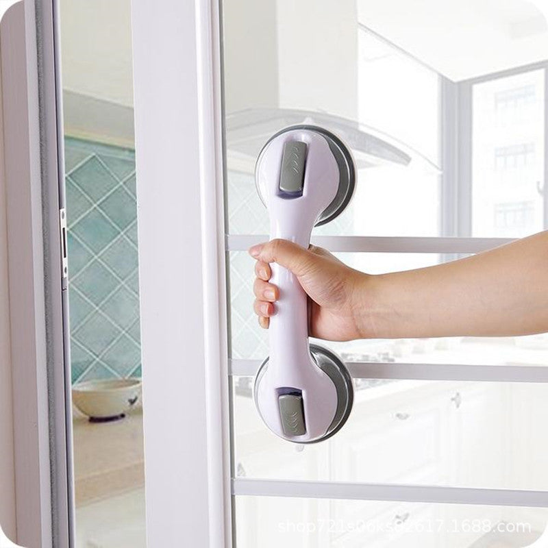 Bathroom Handrail Suction Cup Type Non-slip Handrail Free Punch Bathroom Glass Door Handle Safety Handle Wholesale