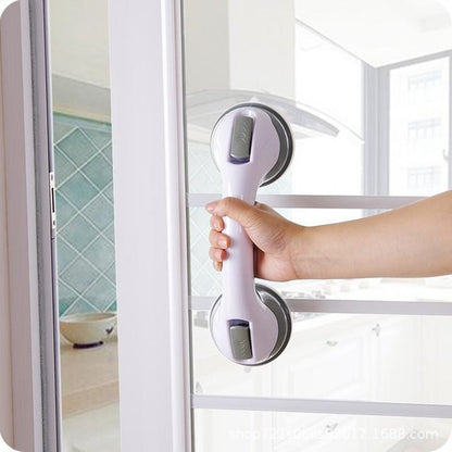 Bathroom Handrail Suction Cup Type Non-slip Handrail Free Punch Bathroom Glass Door Handle Safety Handle Wholesale