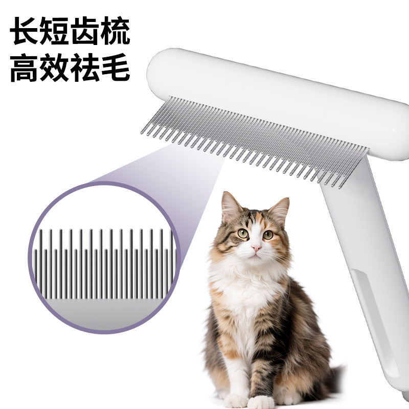 Three-In-One Pet Comb, Multifunctional Cat And Dog Grooming Tool, Thinning Comb, Detangling Comb, And Floating Hair Remover