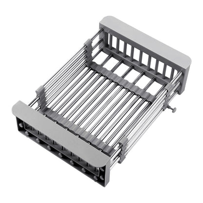 Kitchen Drain Rack Stainless Steel Retractable Sink Rack Shelf Home Tableware Bowl Chopsticks Storage Dish Rack Wholesale