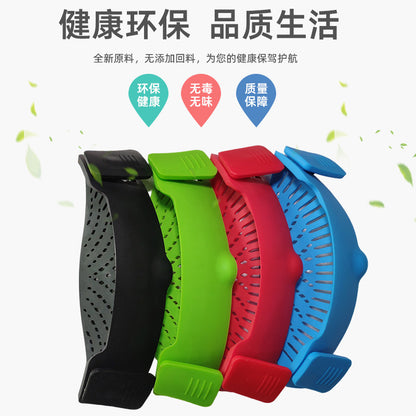 Kitchen Tools Fruit Clamping Drain Basket Noodle Filter Anti-spill Leakage Pot Side Silicone Drainer