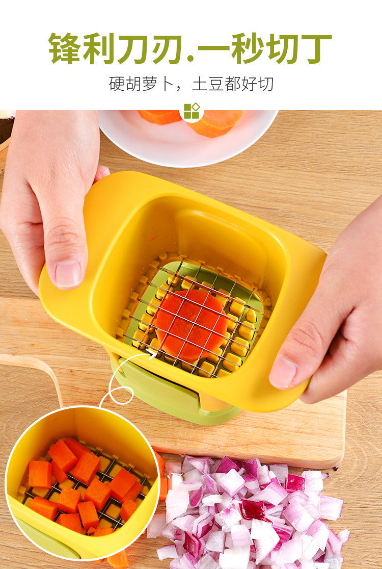 New Push-type Dicing Device Household Daily Vegetable Cutter Kitchen Artifact Wholesale Multi-functional Vegetable Cutter