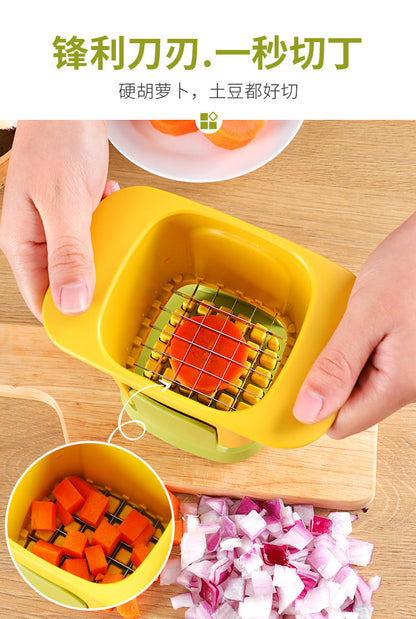 New Push-type Dicing Device Household Daily Vegetable Cutter Kitchen Artifact Wholesale Multi-functional Vegetable Cutter