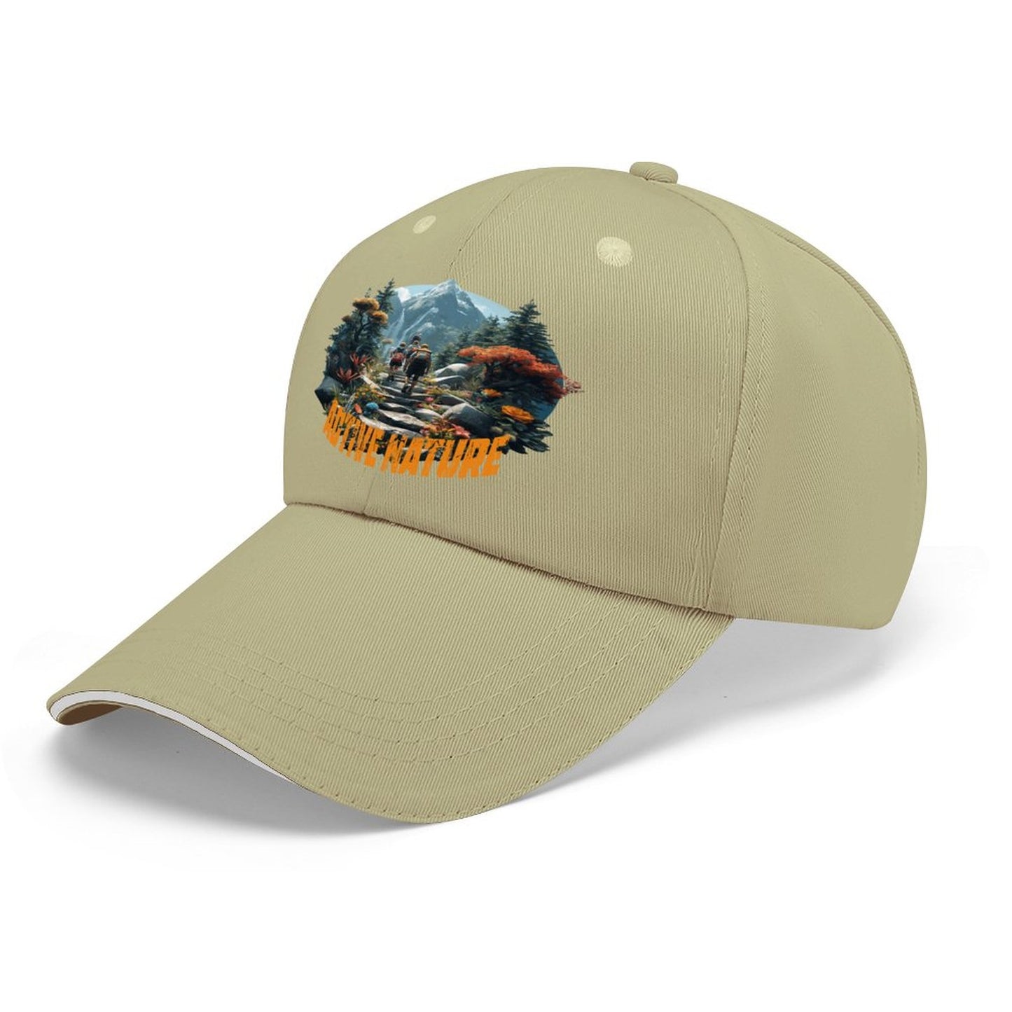 Baseball Cap for Men Women Curved Visor Sandwich