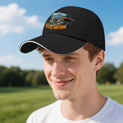 Baseball Cap for Men Women Curved Visor Sandwich