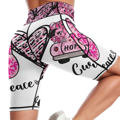 250gsm Knee-Length Yoga Shorts YJ008 (All-over Printing)